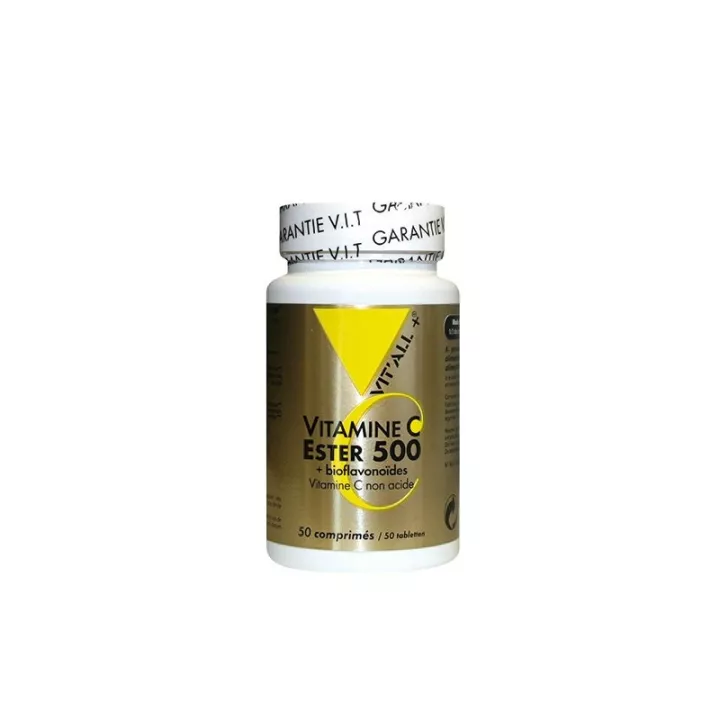 Vitall+ Vitamine C Ester 500mg + Bioflavonoïdes 50 comprimés sécables