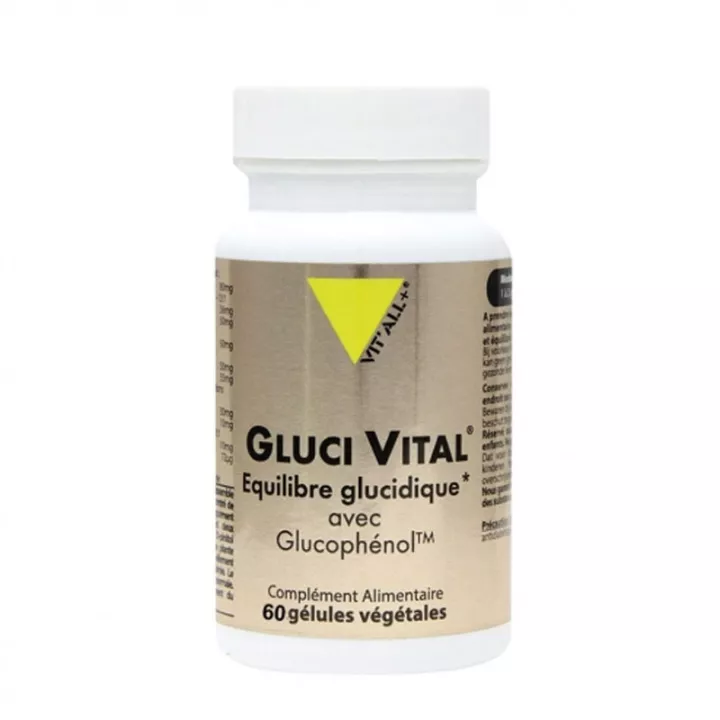 Vitall + Gluci Vital Carbohydrate Balance con Glucophenol en cápsulas vegetales