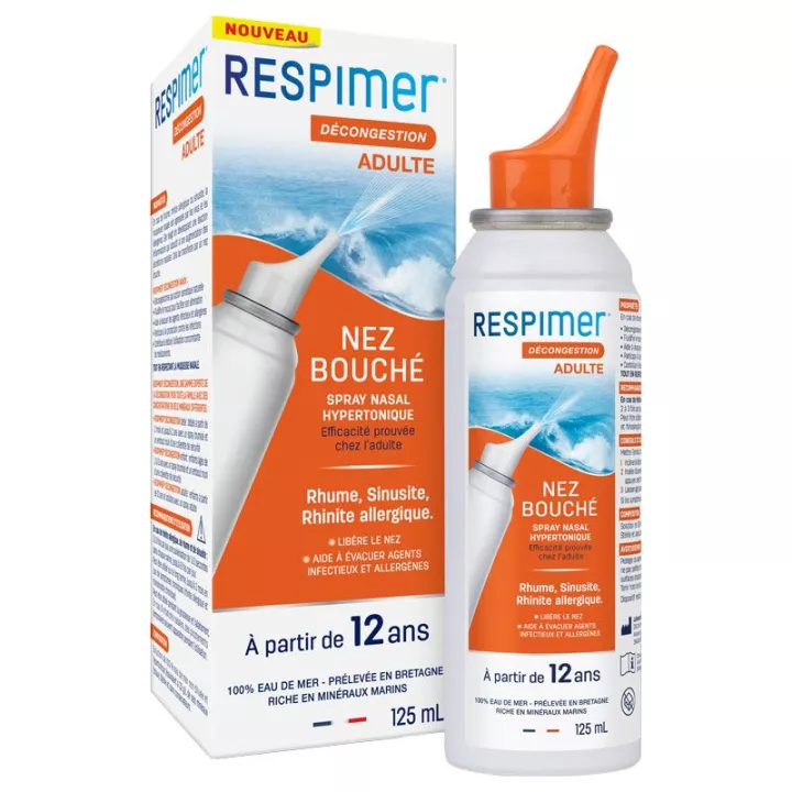 Respimer Decongestion Adultos Spray de nariz bloqueada 125ml
