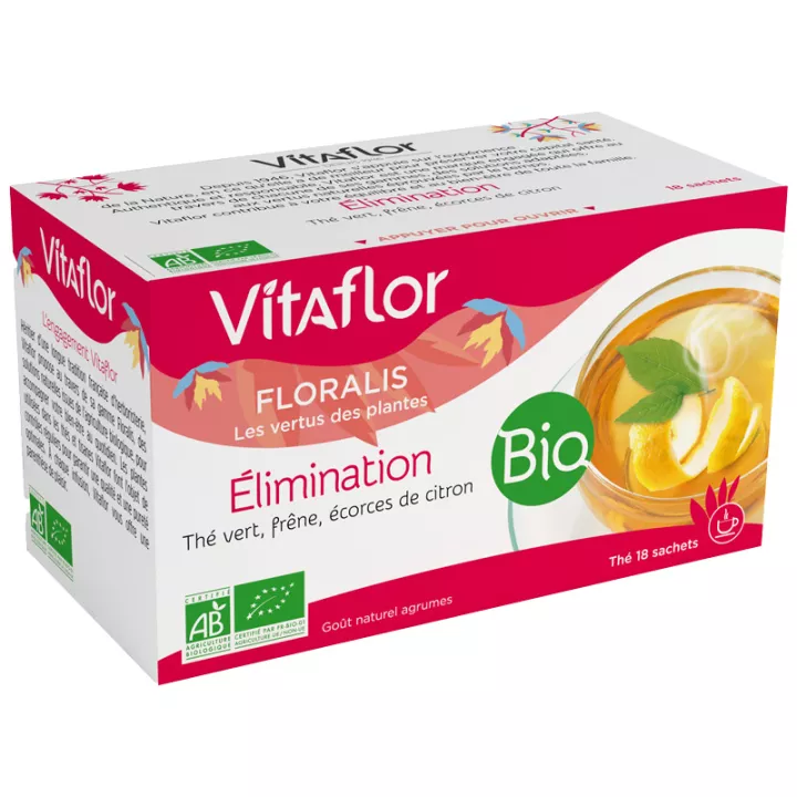 Vitaflor Floralis Té de Hierbas Eliminación Orgánica 18 sobres