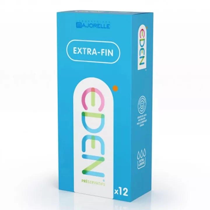 Eden Gen Extra fine lubricated latex condom x12