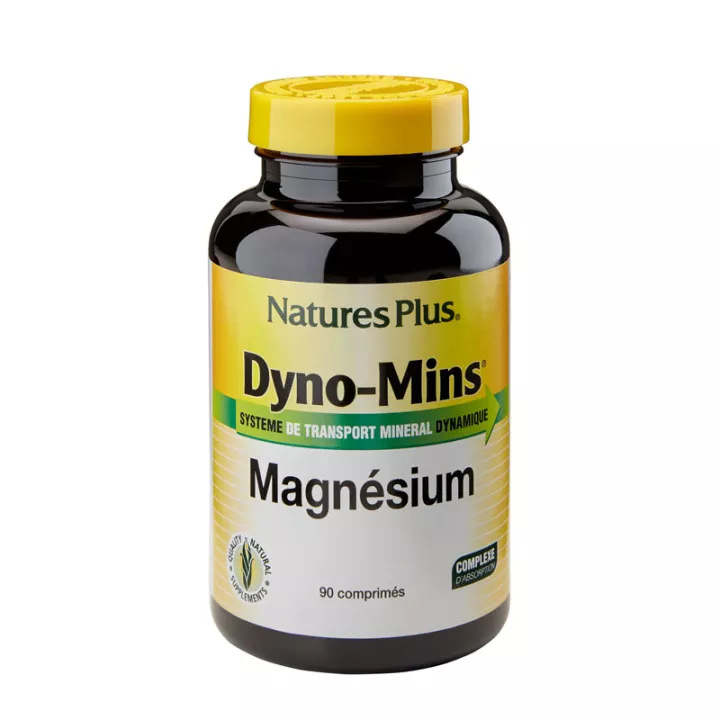 Natures Plus Dyno Mins Magnesium 300 mg 90 comprimés chélatés