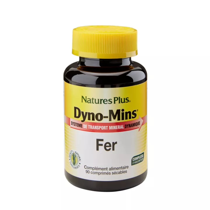 Natures Plus Dyno Mins Iron 28 mg gechelateerde tabletten