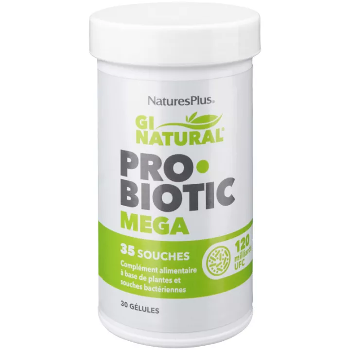 Natures Plus GI Natural Probiotic Mega 120 miliardi 30 capsule