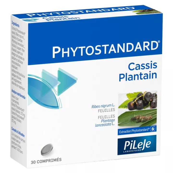 Phytostandard CASSIS PLANTAIN 30 comprimés Pileje