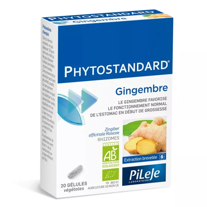 Phytostandard Gingembre 20 gélules en vente dans notre pharmacie bio