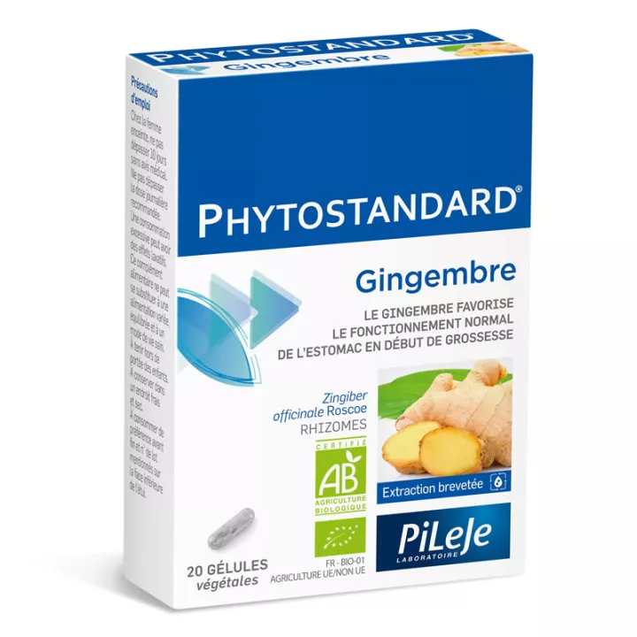 Phytostandard Ginger 20 cápsulas