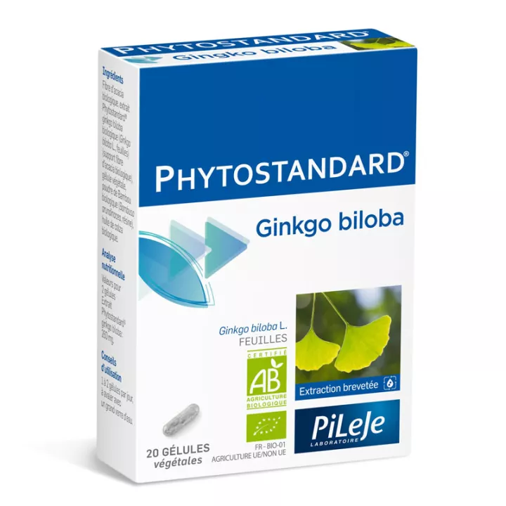 Phytostandard Ginkgo BIO 20 Kapseln Pileje 
