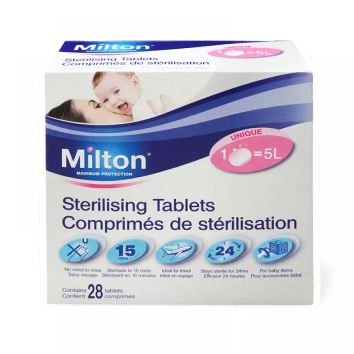 Tabletas de esterilización Milton x28