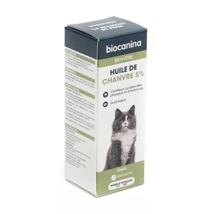 Aceite de cáñamo Biocanina 5% para gato 10ml