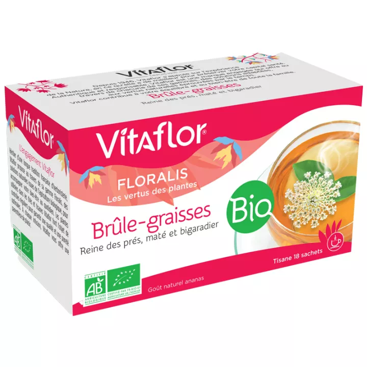 Vitaflor Floralis Té de Hierbas Quemagrasas Orgánico 18 sobres