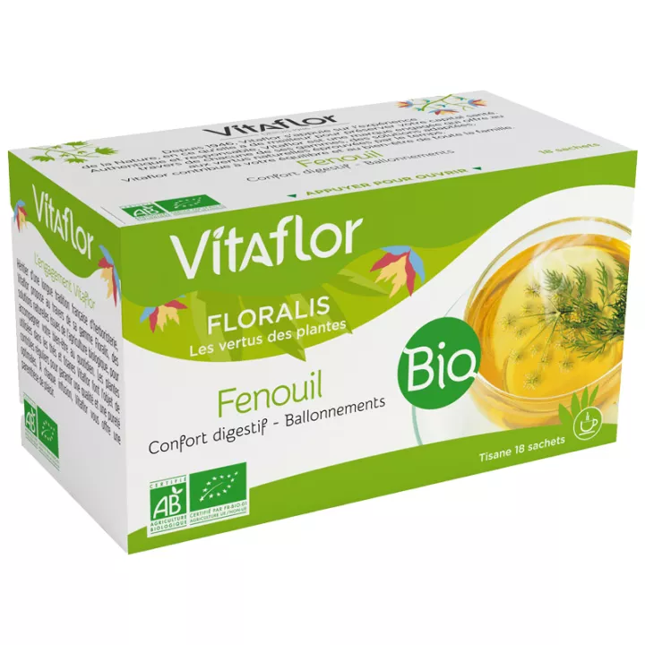 Vitaflor Floralis Té de Hinojo Bio 18 sobres