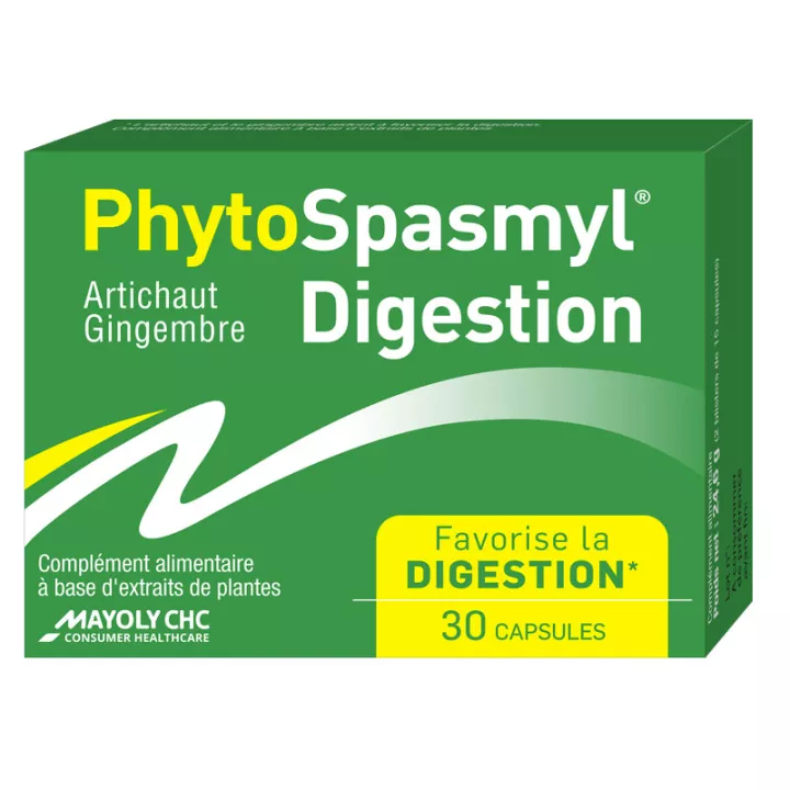 Phytospasmyl Digestion Artichaut Gingembre 30 capsules