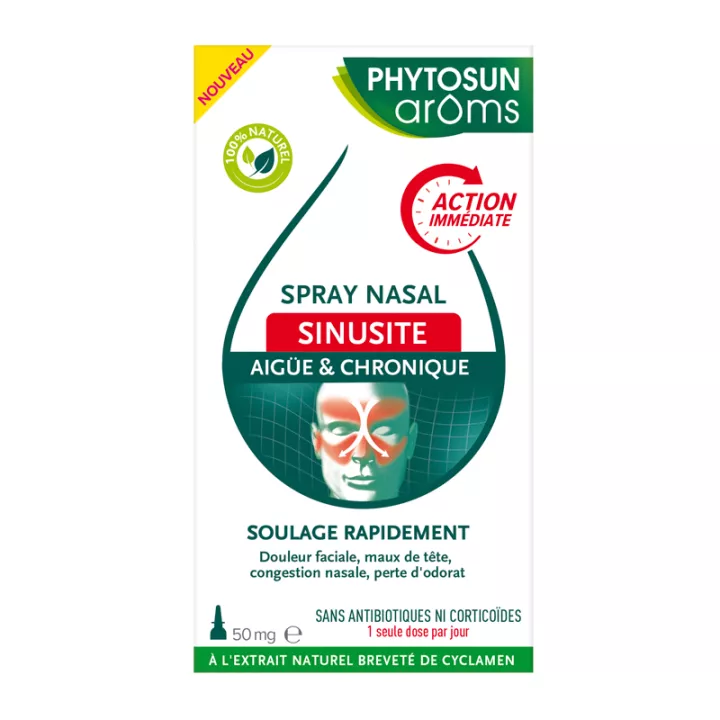 Phytosun Arôms Sinusitis спрей назальный 50 мг