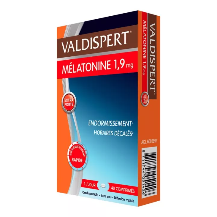 Valdispert 1,9 mg melatonine Gespreid schema