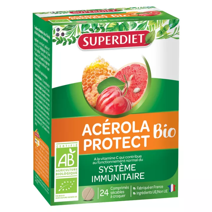 Superdiet Acerola Protect Bio Chewable Tablets x 24