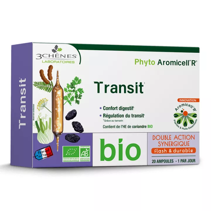 3-Chênes Phyto Aromicell'r Bio Transit 20 ampoules