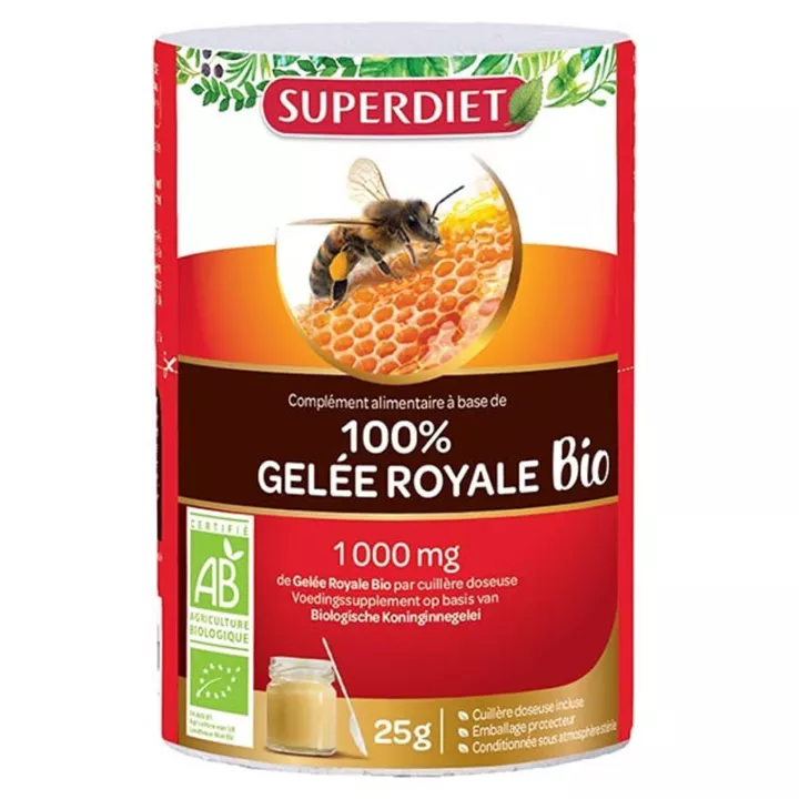 Superdiet Biologische Royal Jelly Jelly pot 25g