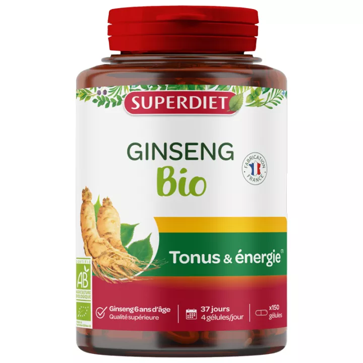 Superdiet Ginseng Panax Tonus 200mg Gélules x 150