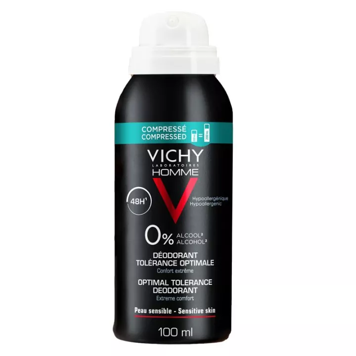 Desodorante Vichy men 48h comprimir tolerância ideal 100 ml