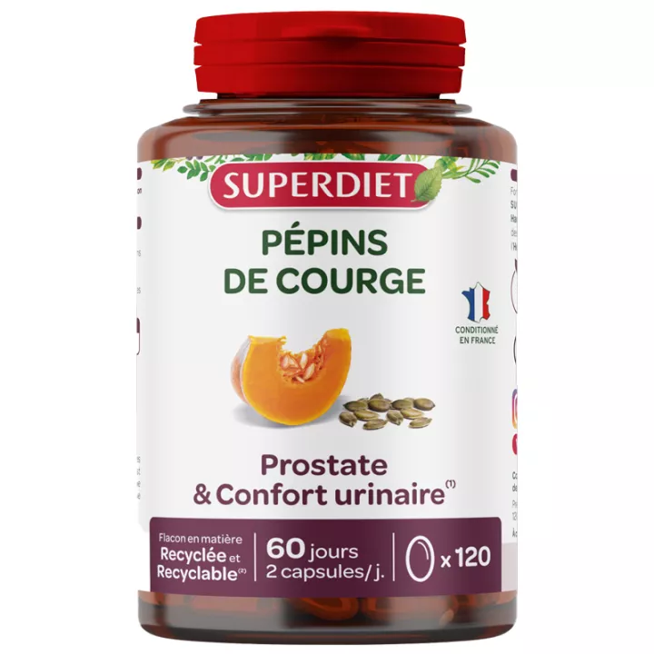 Superdiet Huiles de Pépin Courge Capsules x 120