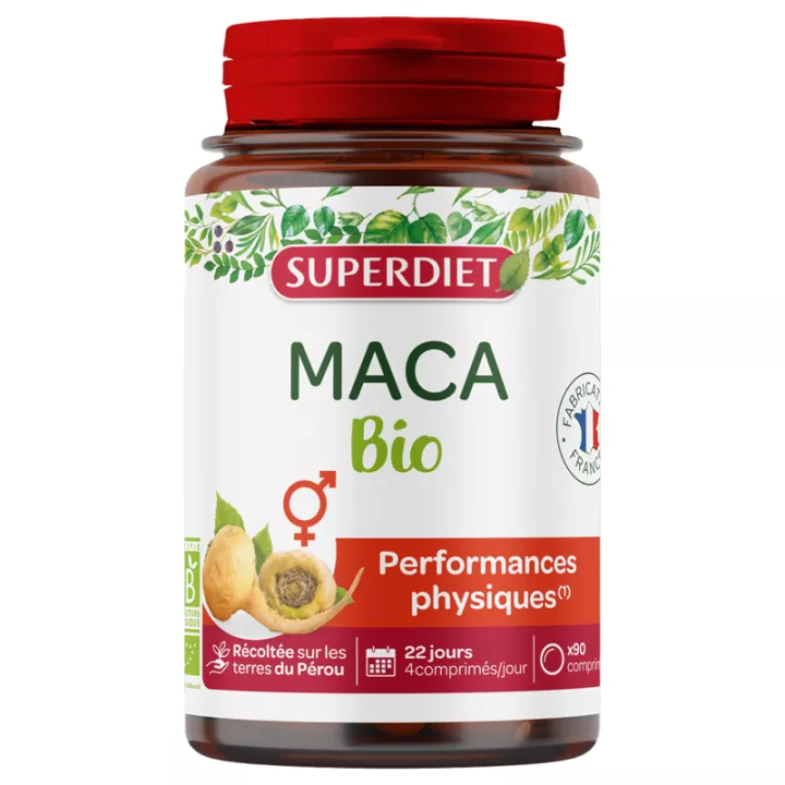 Superdiet Maca Performances Physiques Organic 90 Compresse