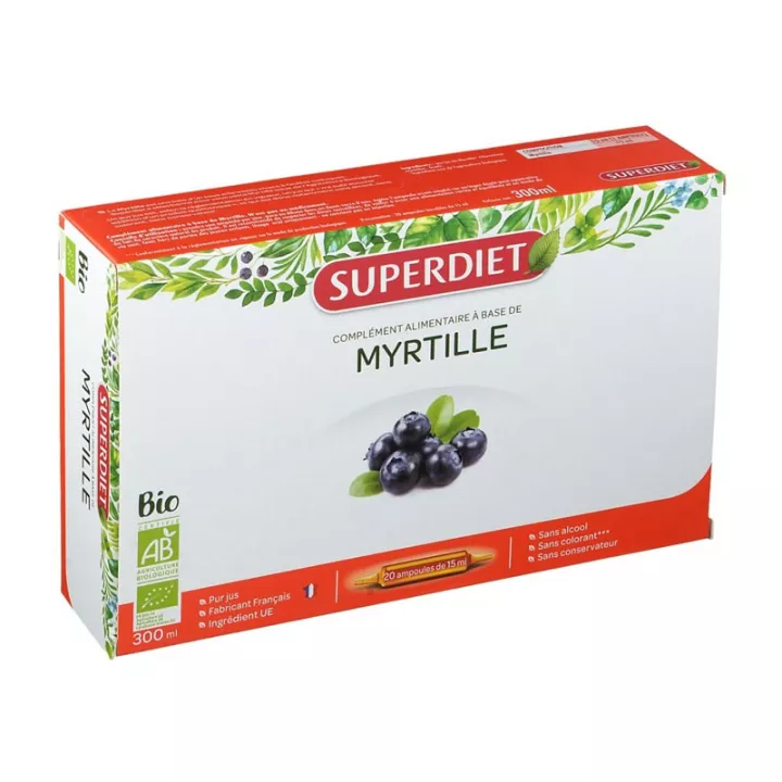 Superdiet Organic Blueberry 20 viales