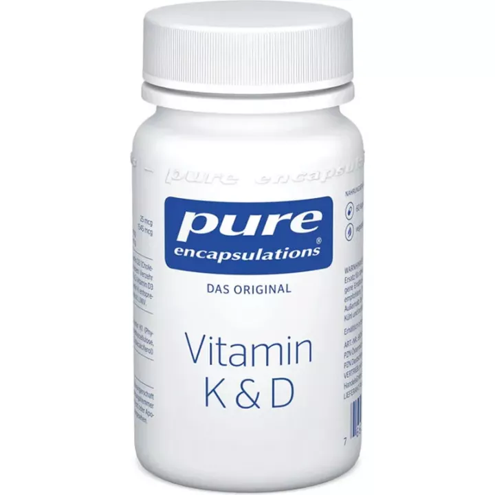 Vitaminas K e D de encapsulação pura