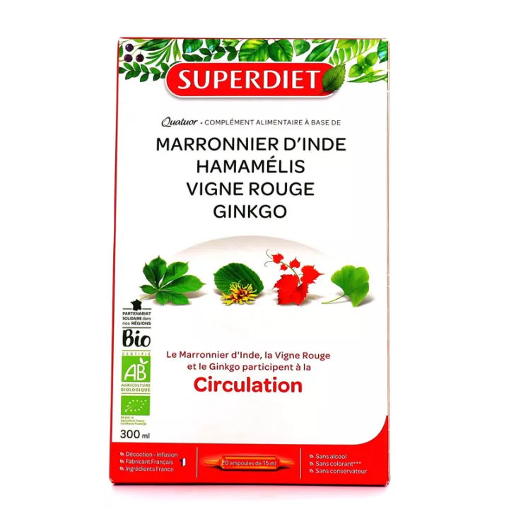 Superdiet Organic Red Vine Quartet Circulation 20 vials