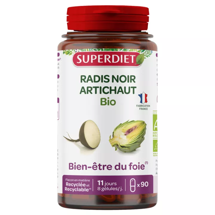 Superdiet Organic Black Radish Artichoke Liver Wellness 80 Tablets