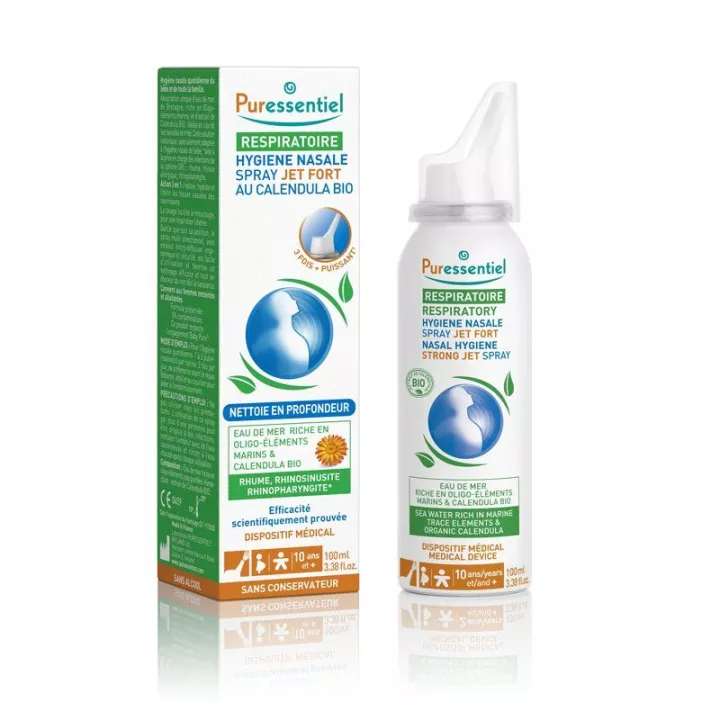 Puressentiel Spray per l'igiene nasale delle vie respiratorie Strong Jet 100ml