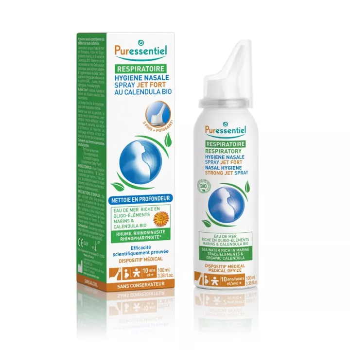 Puressentiel Spray per l'igiene nasale delle vie respiratorie Strong Jet 100ml