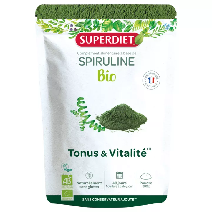 Superdiet Polvo de Espirulina Orgánica 200g