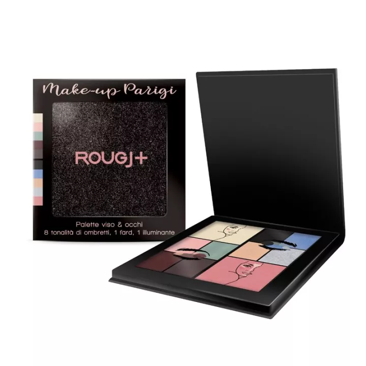 Paleta de maquillaje para rostro y ojos Rougj +