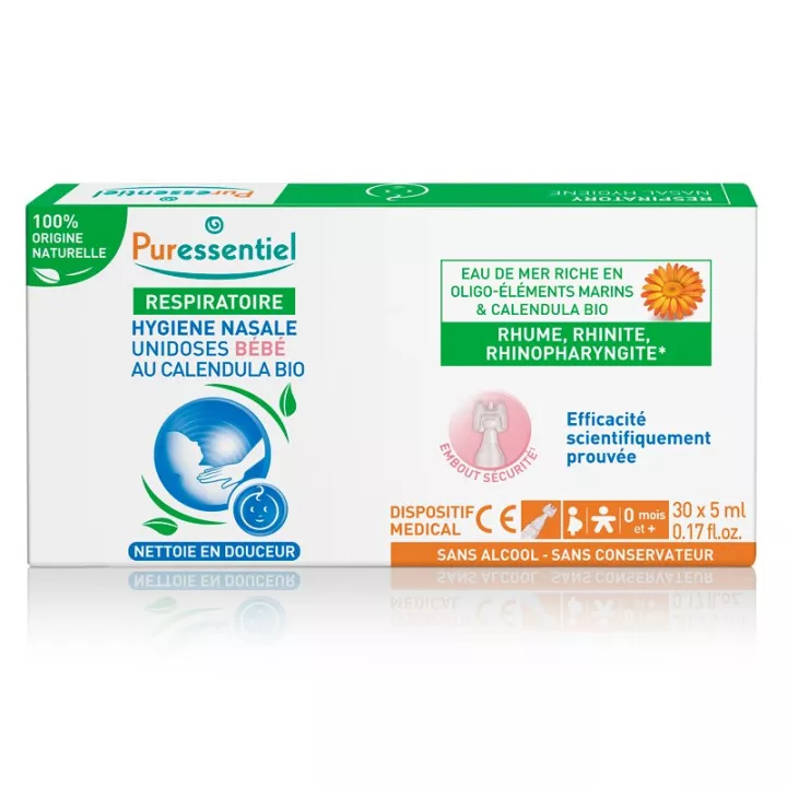 Puressentiel Respiratória Nasal Higiene Doses Únicas para Bebês