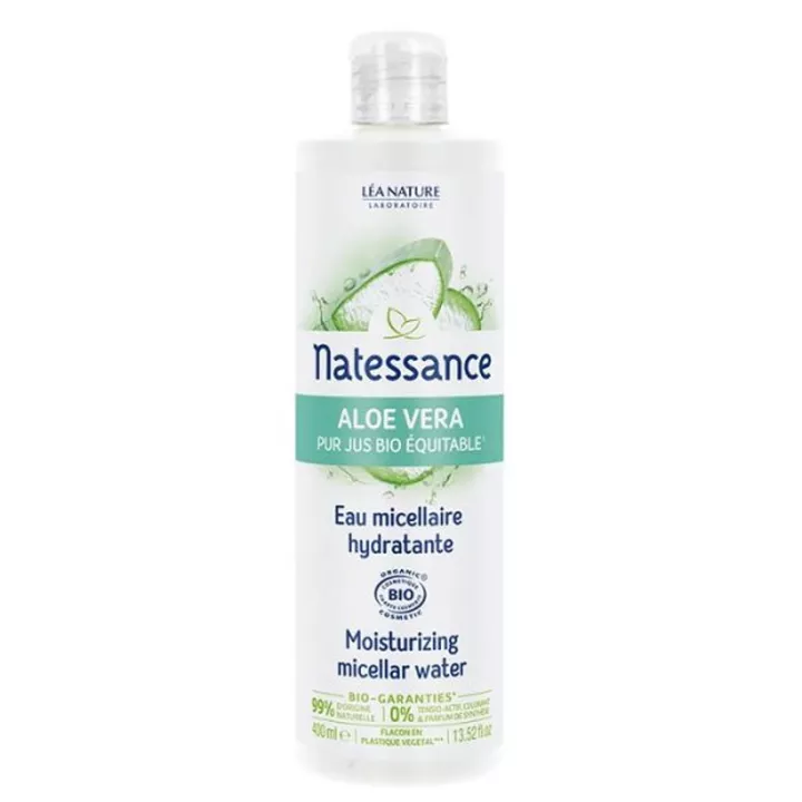 Natessance Aloe Vera Bio Eau Micellaire Démaquillante 400ml