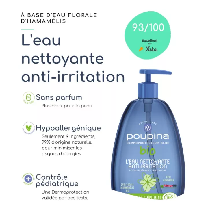 Poupina Eau Nettoyante Bio 484 ml