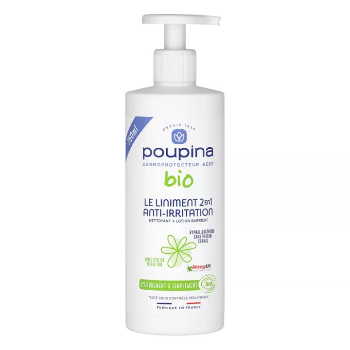 Poupina Linimento 2 in 1 Anti-Irritazione Biologico 750 ml