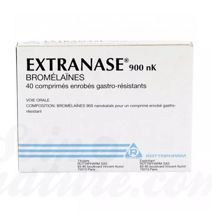 EXTRANASE 900 NK BROMÉLAINE 40 / 80 COMPRESSE