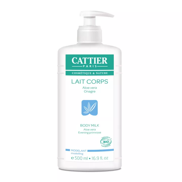 Cattier Lait Corps Modelant Bio Aloe Vera Onagre 500 ml