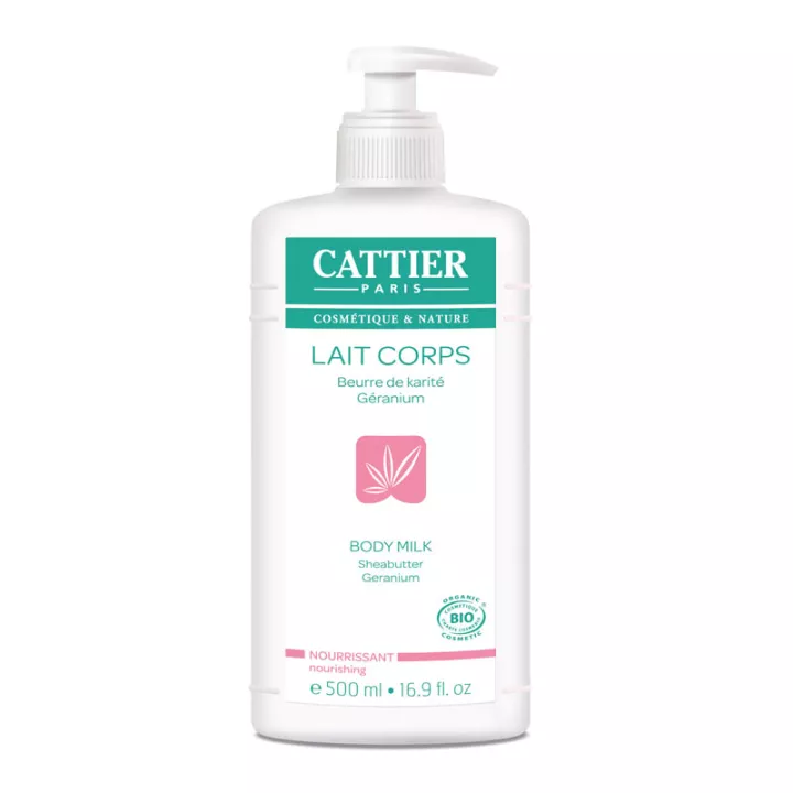 Loção Corporal Nutritiva Cattier Geranium Karité 500ml