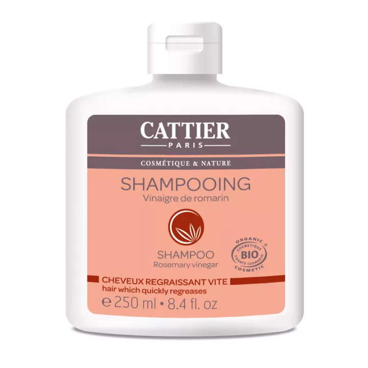 Cattier Shampooing Vinaigre de Romarin pour Cheveux Gras 250ml