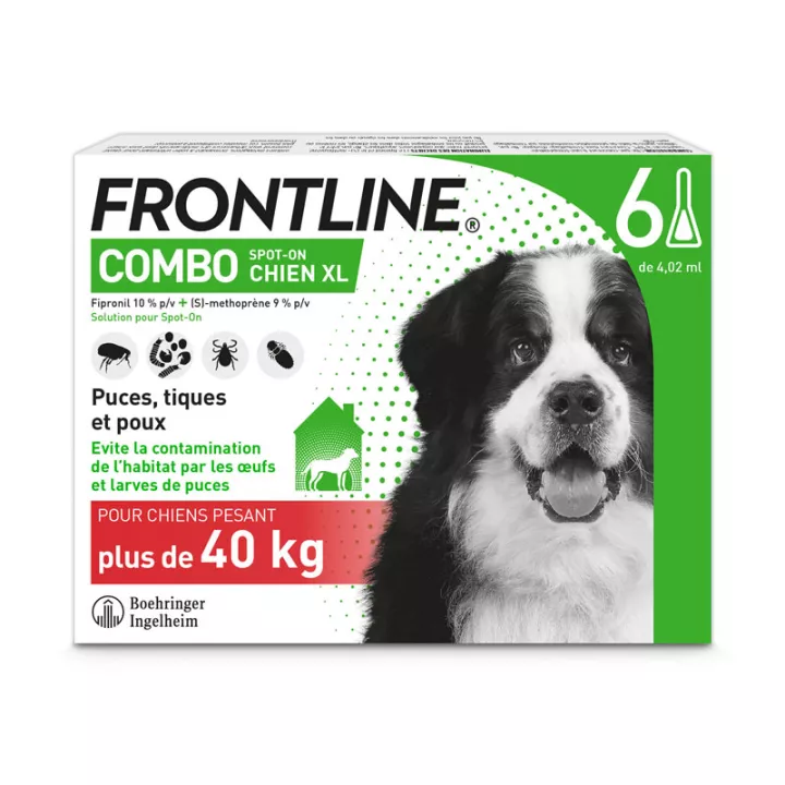 Frontline Combo DOG 40-60 KG XL 6 PIPETTES Merial