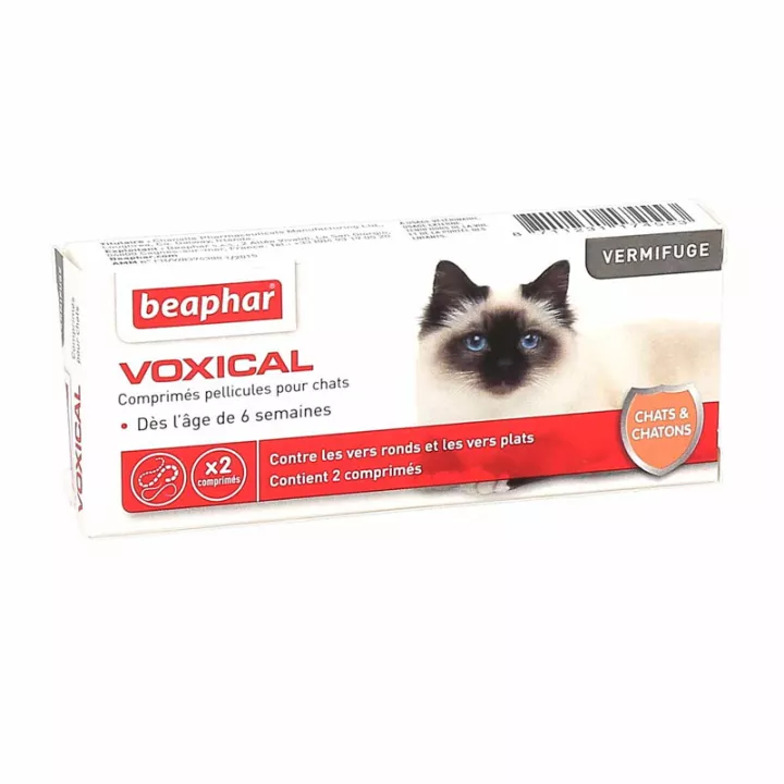 Beaphar Voxical Vermifuge For Cats and Kittens 2 Tablets