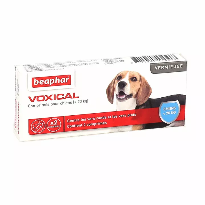 Beaphar Voxical Entwurmungstabletten für Hunde -20kg und Welpen 2 Tabletten