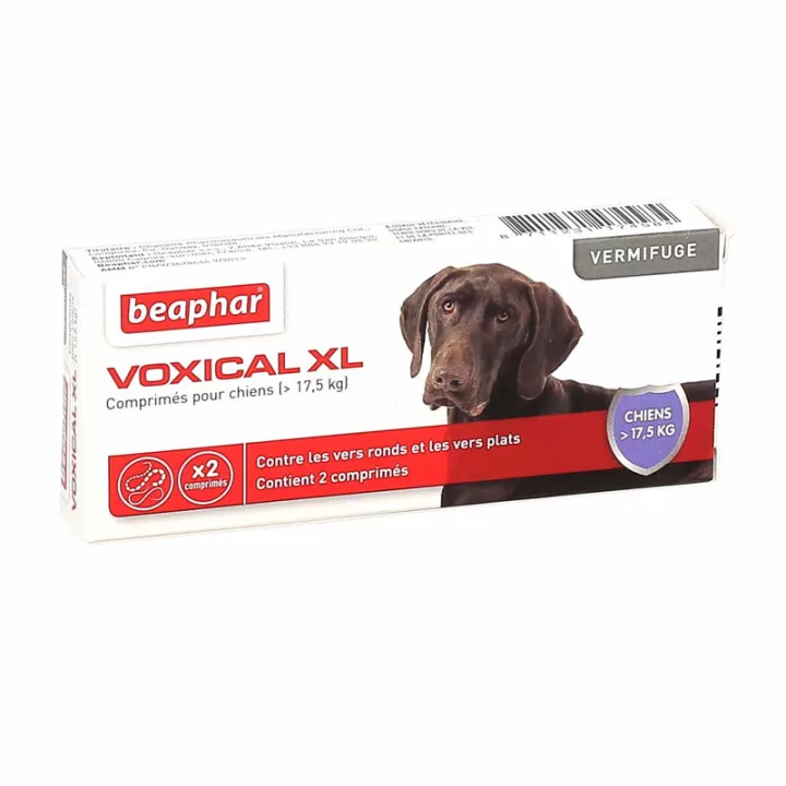 Beaphar Voxical Vermifuge Pour  Chiens  17,5 Kg  2 Comprimés