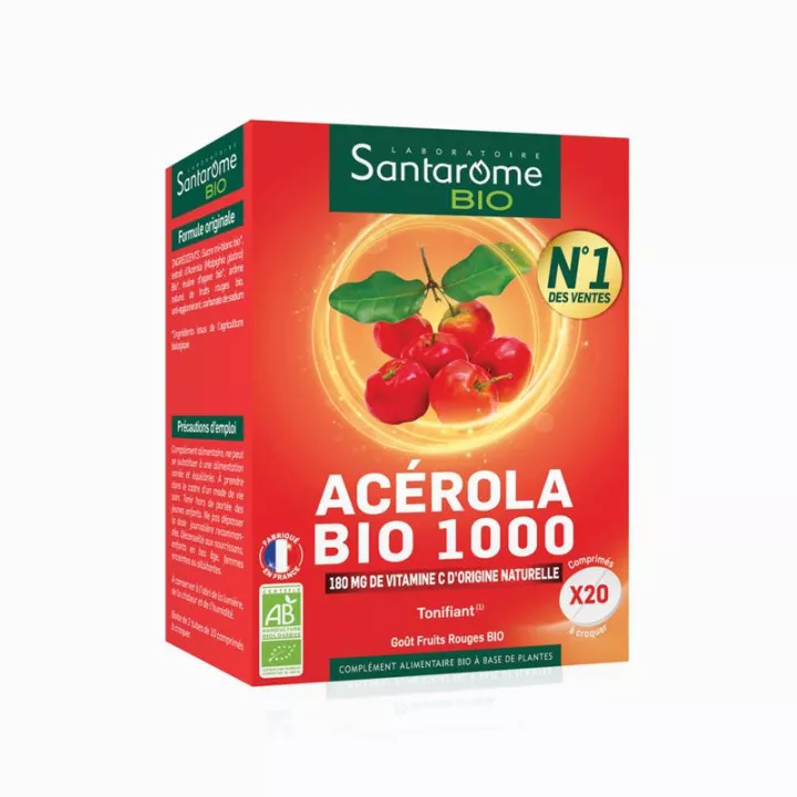 Acerola Santarome 20 Tabletas 1000 fitoterapia