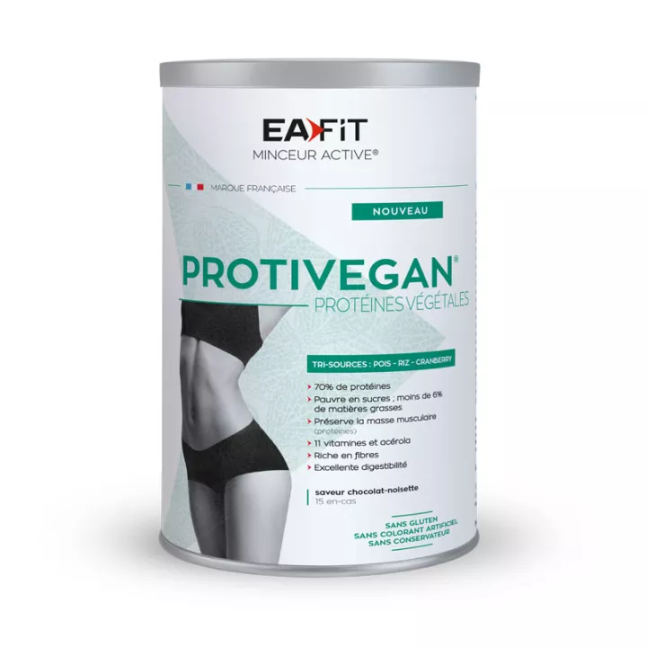 EAFIT ProtiVegan PROTEINE VEGETALE PREMIUM CHOCOLAT / NOISETTE 450G