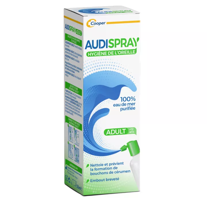 AUDISPRAY Adulte Hygiène de l'oreille Spray 50ML