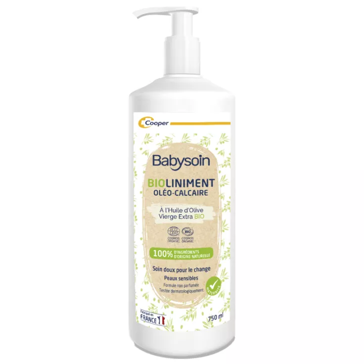 Linimento de oleo-calcário orgânico 750ml Babysoin